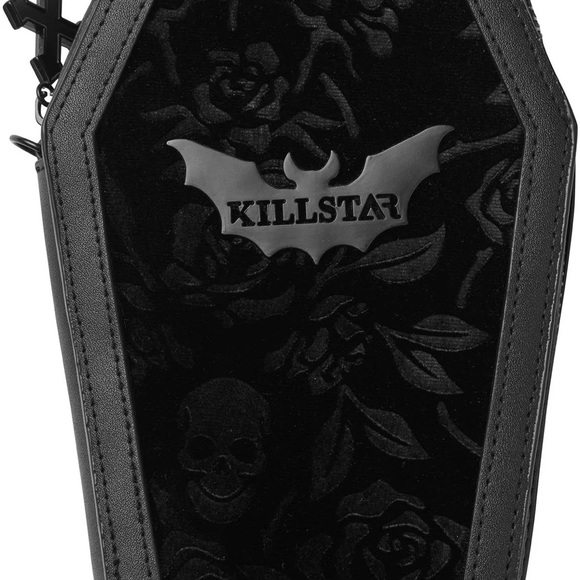Killstar Gothic Black Coffin wallet wristlet - Picture 2 of 8